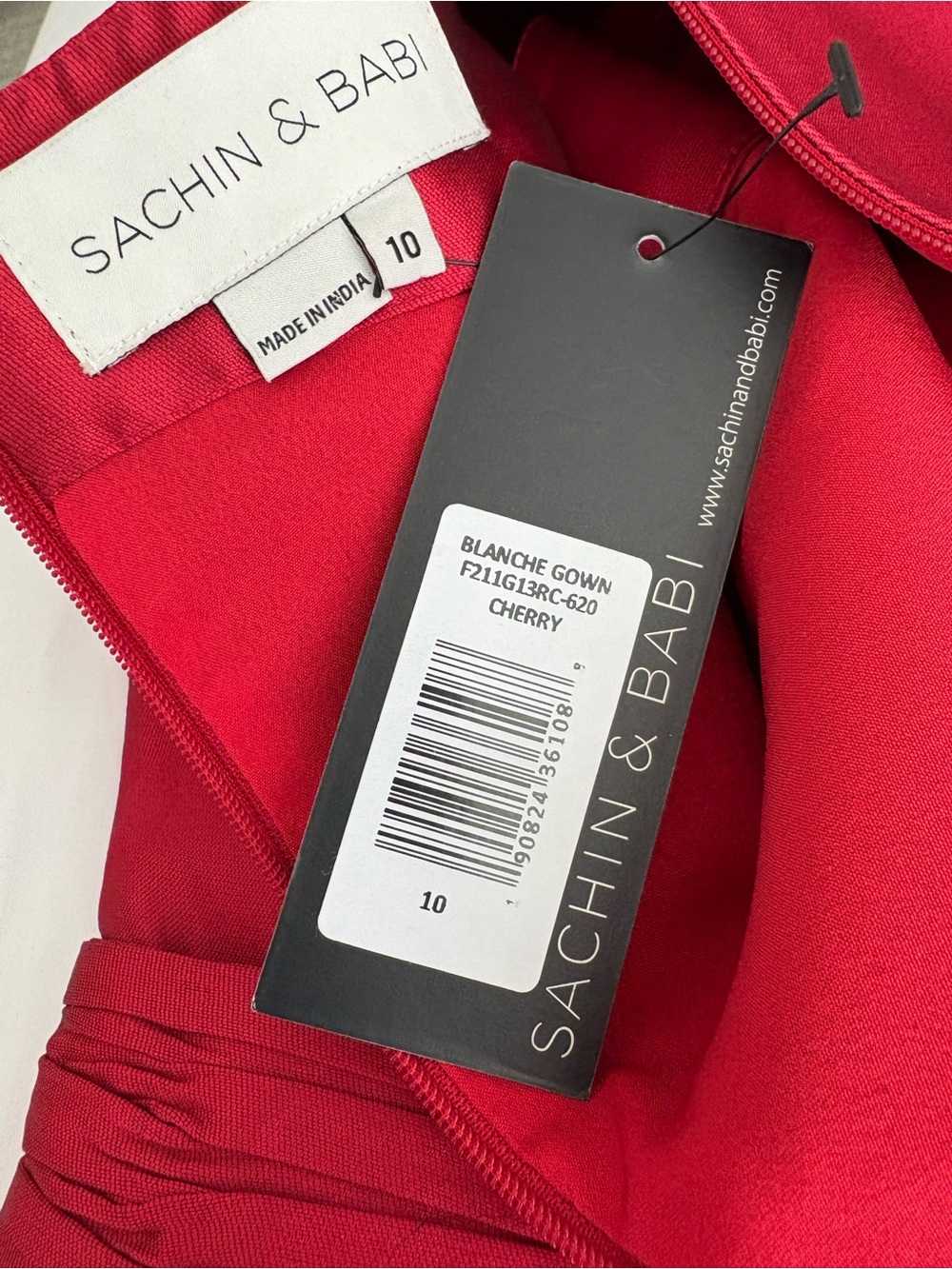 NEW with tags BLANCHE Sachin and Babi MIKADO Gown SZ 10 $795 retail - Picture 11 of 12